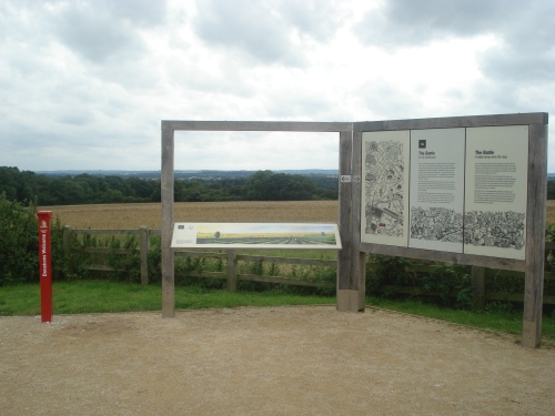 Viewing point over the proposed battlefield from Ambion Hill (©IWM 2013)