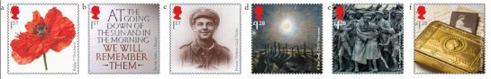 The Great War 1914-1918 Special Stamps, Royal Mail